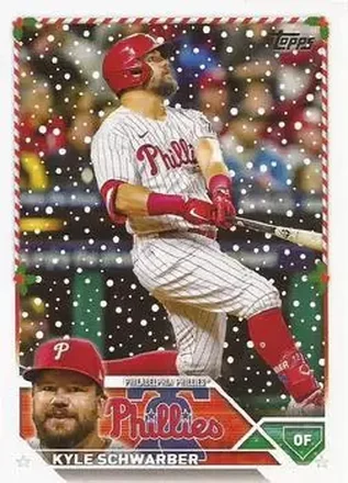 2023 Topps Holiday #H9 - Kyle Schwarber - Philadelphia Phillies