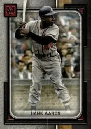 2023 Topps Museum Collection #10 - Hank Aaron - Milwaukee Braves