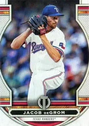 2023 Topps Tribute #6 - Jacob deGrom - Texas Rangers