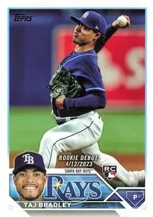 2023 Topps Update #US3 - Taj Bradley - Tampa Bay Rays