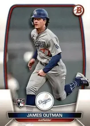 2023 Bowman #13 - James Outman - Los Angeles Dodgers