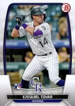 2023 Bowman #15 - Ezequiel Tovar - Colorado Rockies