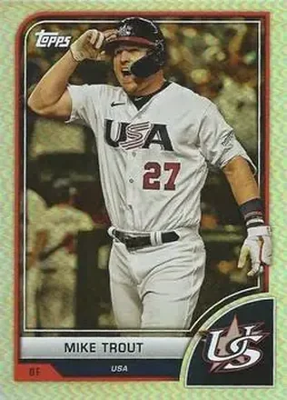 2023 Topps World Baseball Classic #1 - Mike Trout - USA