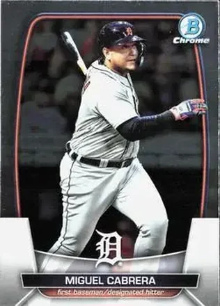 2023 Bowman Chrome #12 - Miguel Cabrera - Detroit Tigers