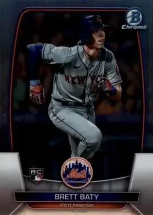 2023 Bowman Chrome #15 - Brett Baty - New York Mets