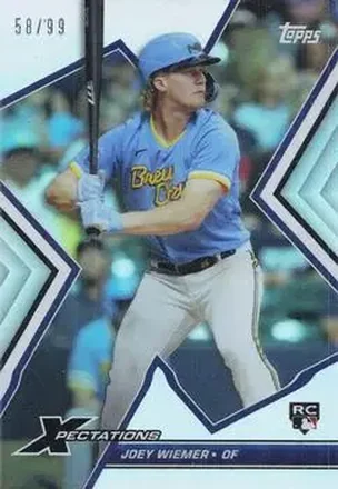 2023 Topps Xpectations #7 - Joey Wiemer - Milwaukee Brewers