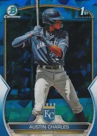 2023 Bowman Sapphire Edition #BCP-17 - Austin Charles - Kansas City Royals