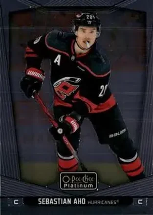 2024-25 O-Pee-Chee Platinum #8 - Sebastian Aho - Carolina Hurricanes