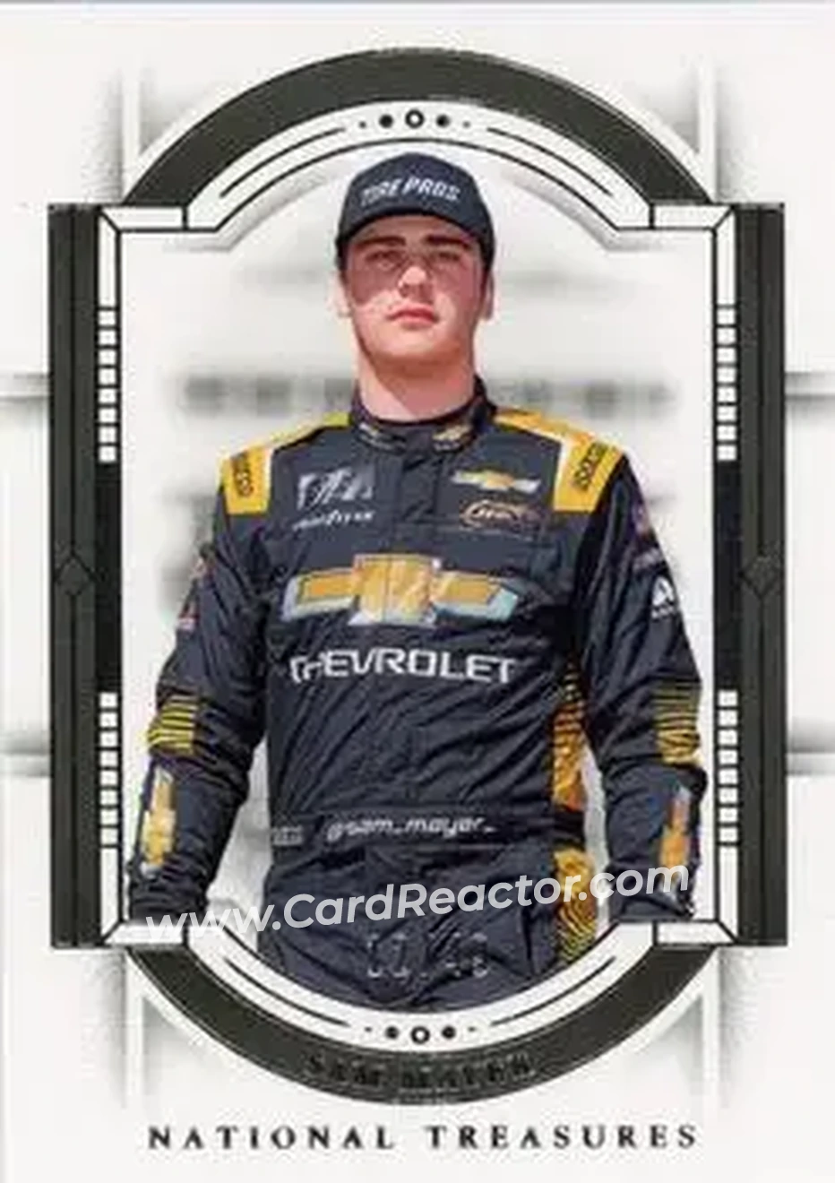 2024 Panini National Treasures #25 - Sam Mayer - JR Motorsports - Front