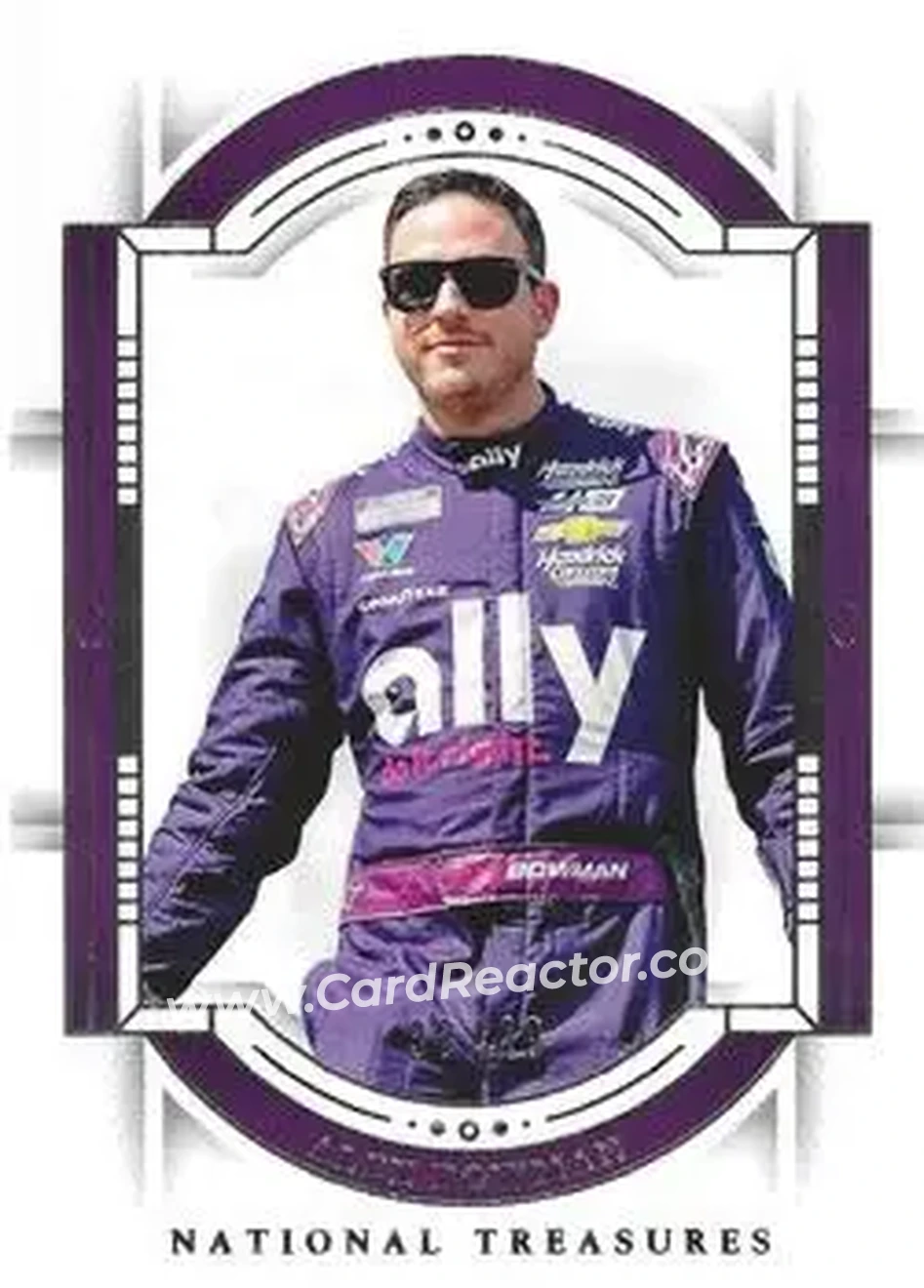 2024 Panini National Treasures #28 - Alex Bowman - Hendrick Motorsports - Front