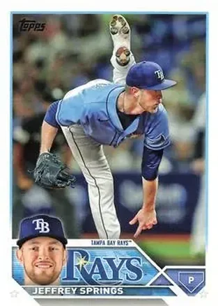 2023 Topps #12 - Jeffrey Springs - Tampa Bay Rays
