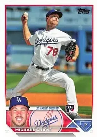 2023 Topps #15 - Michael Grove - Los Angeles Dodgers