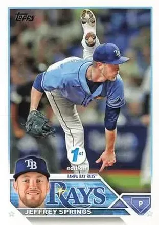 2023 Topps 1st Edition #12 - Jeffrey Springs - Tampa Bay Rays