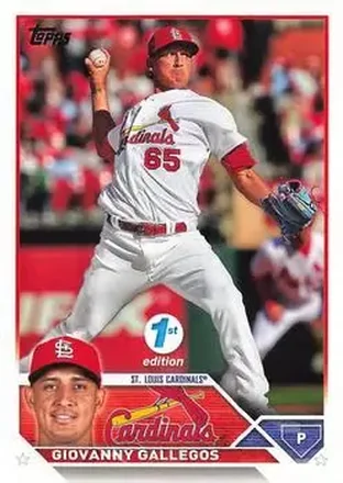 2023 Topps 1st Edition #13 - Giovanny Gallegos - St. Louis Cardinals
