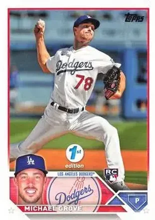 2023 Topps 1st Edition #15 - Michael Grove - Los Angeles Dodgers