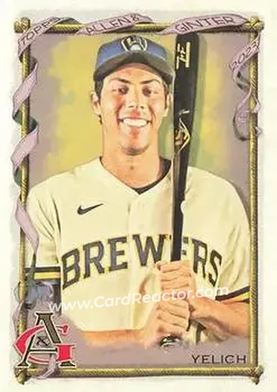 2023 Topps Allen & Ginter #10 - Christian Yelich - Milwaukee Brewers - Front