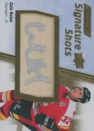 2024-25 Upper Deck Engrained Icons - Signature Shots #SS-CH - Cale Hulse - Calgary Flames