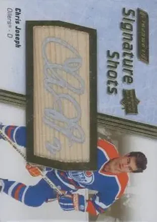 2024-25 Upper Deck Engrained Icons - Signature Shots #SS-CJ - Chris Joseph - Edmonton Oilers