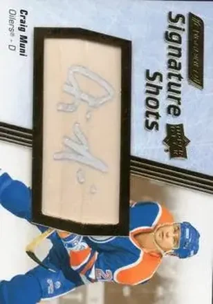 2024-25 Upper Deck Engrained Icons - Signature Shots #SS-CM - Craig Muni - Edmonton Oilers