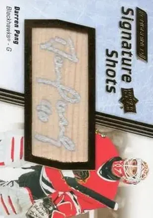 2024-25 Upper Deck Engrained Icons - Signature Shots #SS-DG - Darren Pang - Chicago Blackhawks