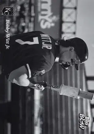 2023 Topps Black & White #12 - Bobby Witt Jr. - Kansas City Royals