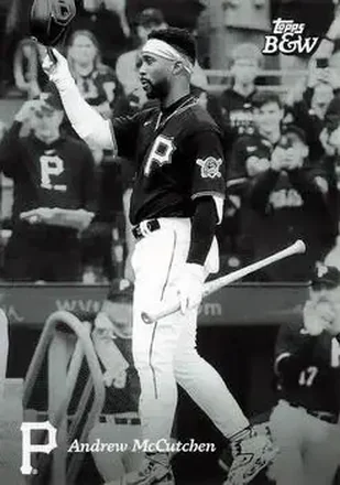 2023 Topps Black & White #16 - Andrew McCutchen - Pittsburgh Pirates