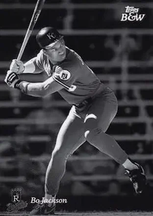 2023 Topps Black & White #19 - Bo Jackson - Kansas City Royals