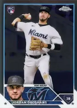 2023 Topps Chrome #9 - Jordan Groshans - Miami Marlins