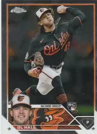 2023 Topps Chrome #10 - DL Hall - Baltimore Orioles