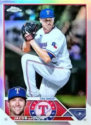 2023 Topps Chrome #12 - Jacob deGrom - Texas Rangers
