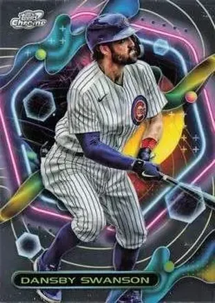 2023 Topps Chrome Cosmic #15 - Dansby Swanson - Chicago Cubs