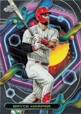 2023 Topps Chrome Cosmic #19 - Bryce Harper - Philadelphia Phillies