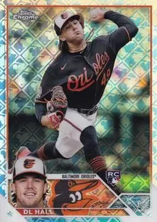 2023 Topps Chrome Logofractor Edition #10 - DL Hall - Baltimore Orioles