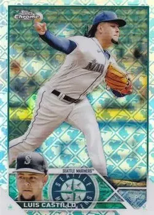 2023 Topps Chrome Logofractor Edition #13 - Luis Castillo - Seattle Mariners