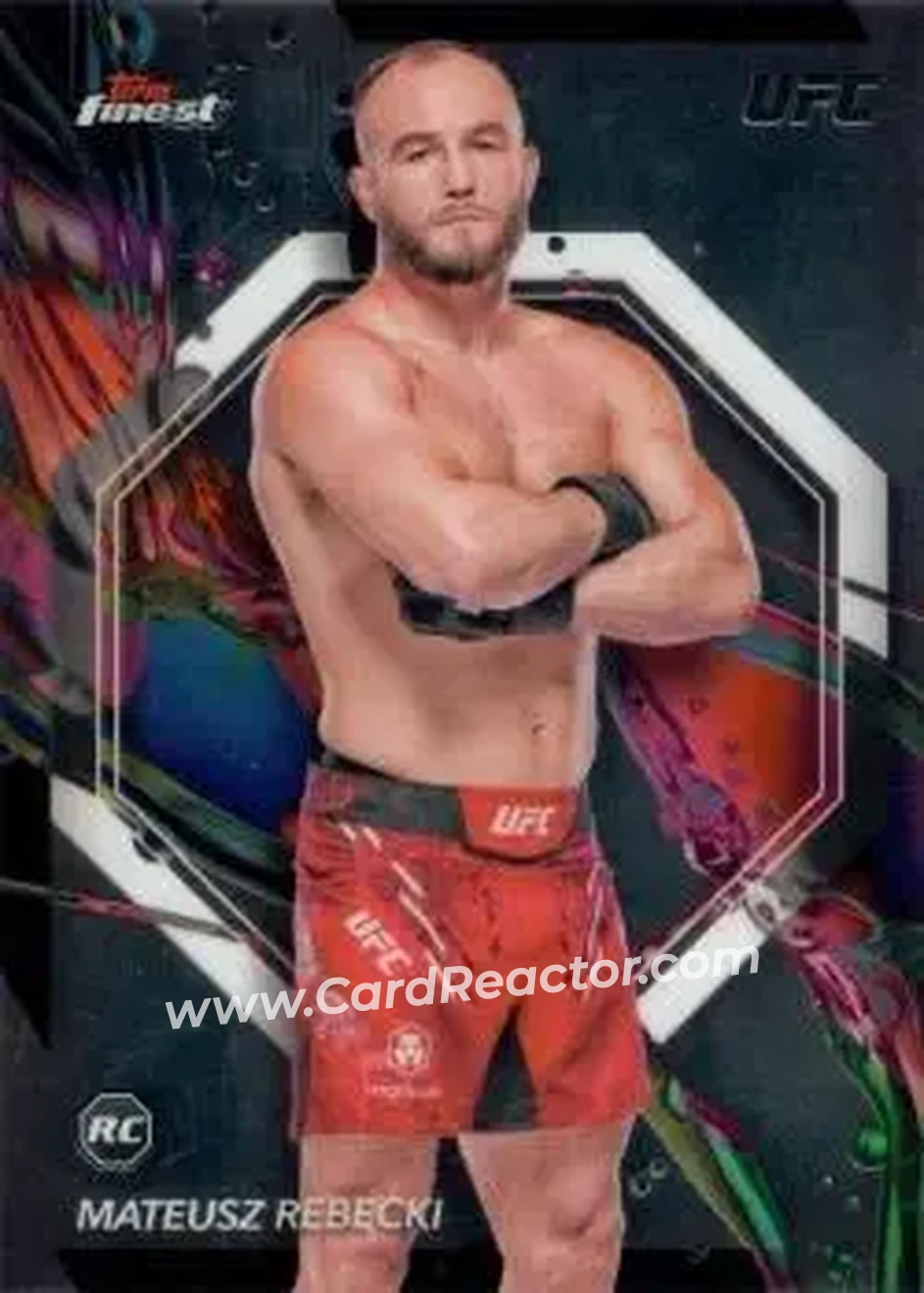 2024 Topps Finest UFC #38 - Mateusz Rębecki - Front