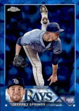 2023 Topps Chrome Sapphire Edition #12 - Jeffrey Springs - Tampa Bay Rays