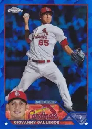 2023 Topps Chrome Sapphire Edition #13 - Giovanny Gallegos - St. Louis Cardinals