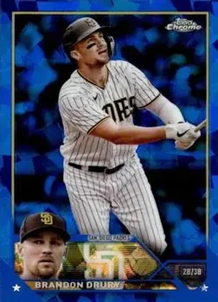 2023 Topps Chrome Sapphire Edition #14 - Brandon Drury - San Diego Padres