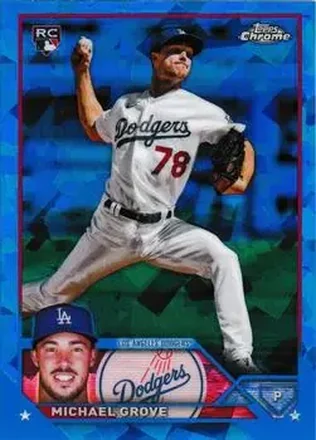 2023 Topps Chrome Sapphire Edition #15 - Michael Grove - Los Angeles Dodgers