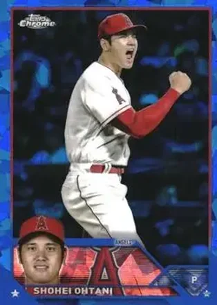 2023 Topps Chrome Sapphire Edition #17 - Shohei Ohtani - Los Angeles Angels