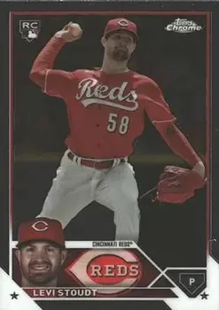 2023 Topps Chrome Update #USC13 - Levi Stoudt - Cincinnati Reds