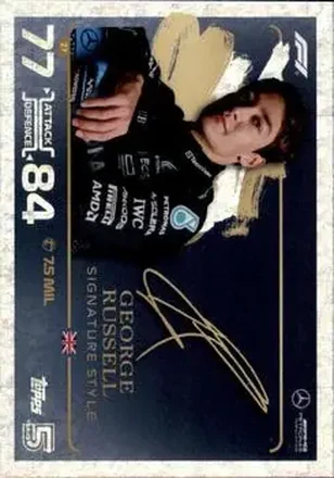 2024 Topps Turbo Attax F1 #27 - George Russell - Mercedes-AMG Petronas Formula One Team