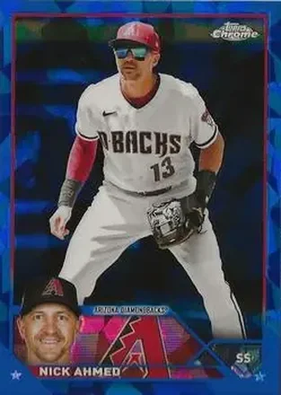 2023 Topps Chrome Update Sapphire Edition #USCS12 - Nick Ahmed - Arizona Diamondbacks