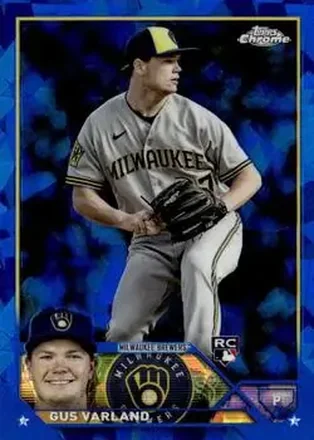 2023 Topps Chrome Update Sapphire Edition #USCS15 - Gus Varland - Milwaukee Brewers