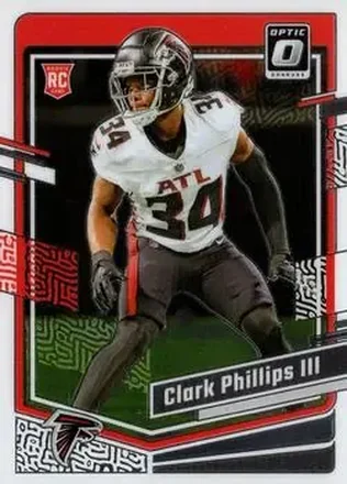 2023 Donruss Optic #8 - Clark Phillips III - Atlanta Falcons