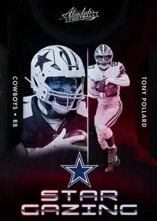 2023 Panini Absolute - Star Gazing #SG-9 - Tony Pollard - Dallas Cowboys
