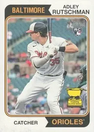 2023 Topps Heritage #7c - Adley Rutschman - Baltimore Orioles