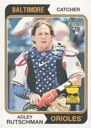 2023 Topps Heritage #7d - Adley Rutschman - Baltimore Orioles