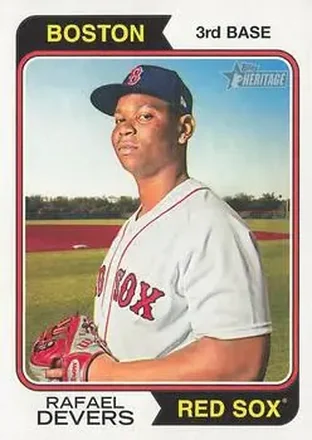 2023 Topps Heritage #8 - Rafael Devers - Boston Red Sox