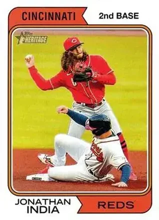 2023 Topps Heritage #10 - Jonathan India - Cincinnati Reds